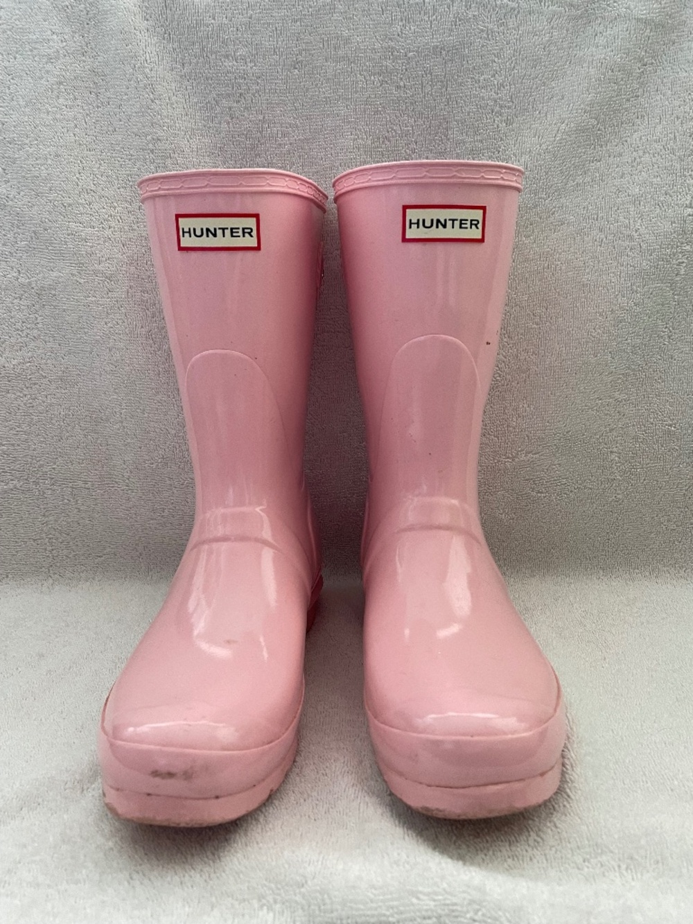 Hunter Original Short Adjustable Rain Boot Gloss Pink US 9